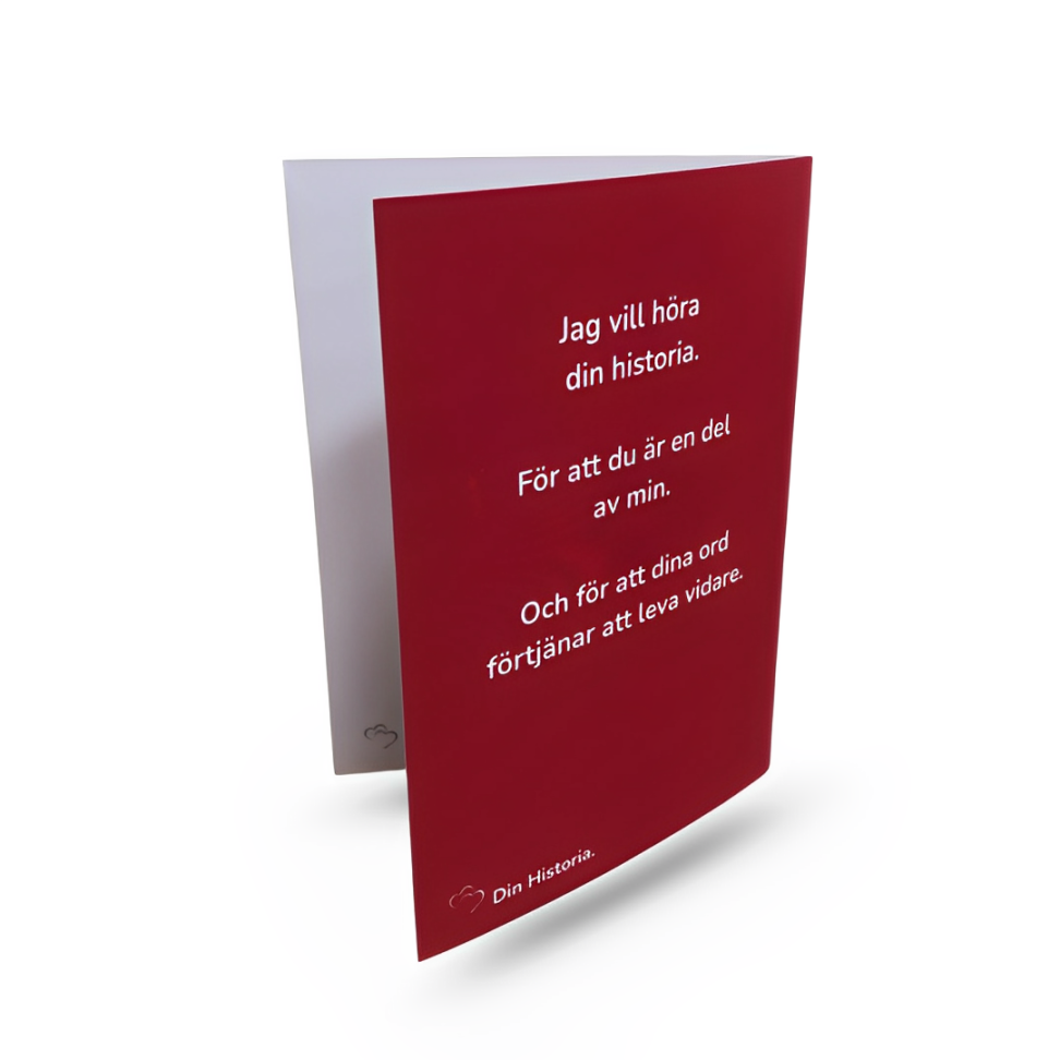 Jag Vill Höra Din Historia - En dag kommer jag vilja veta allt, men då kanske det är för sent.