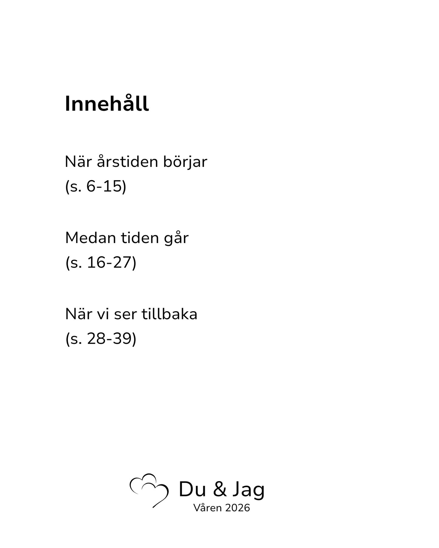 Du & Jag - Mer närhet i vardagen
