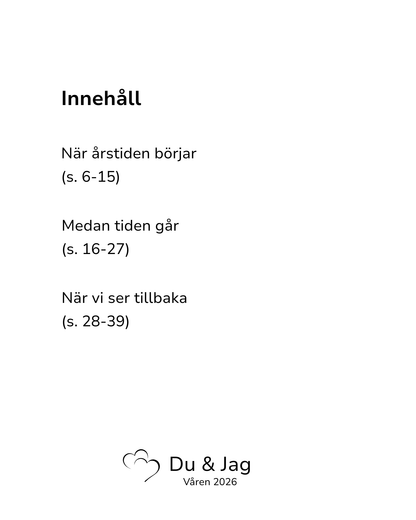 Du & Jag - Mer närhet i vardagen