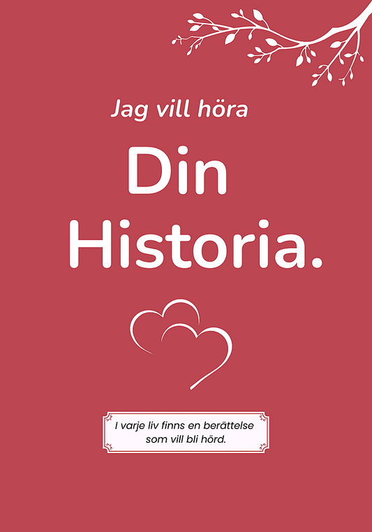 Jag Vill Höra Din Historia - En dag kommer jag vilja veta allt, men då kanske det är för sent.
