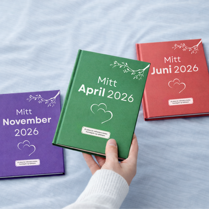 Min Månad - En bok för dina tankar, där du kan landa i nuet.