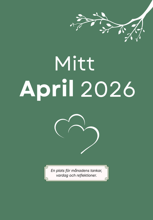 Min Månad - En bok för dina tankar, där du kan landa i nuet.